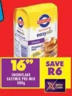 Shoprite Snowflake easymix pre-mix offer