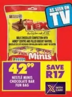 Shoprite Nestle minis chocolate bar fun bag offer