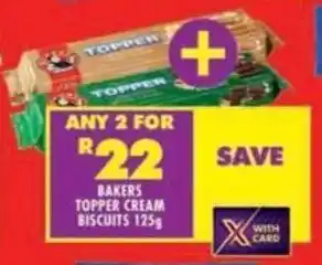 Shoprite Bakers topper cream biscuits offer