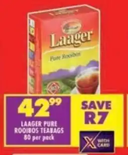 Shoprite Laager pure rooibos teabags offer