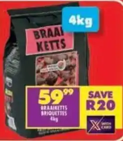 Shoprite Braaiketts briquettes offer