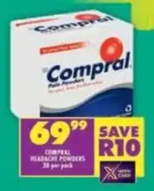 Shoprite Compeal headache powders offer