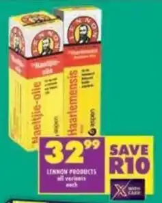Shoprite Lennon products offer