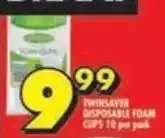Shoprite Twinsaver disposable foam cups offer