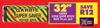 Shoprite Garbie super saver refuse bags offer