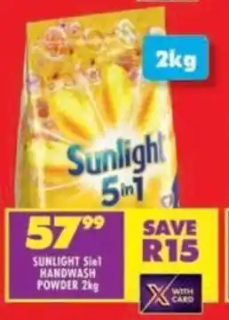 Shoprite Sunlight 5in1 handwash powder offer
