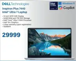 Incredible Connection DELL Inspiron Plus 7440 Intel Ultra 7 Laptop offer