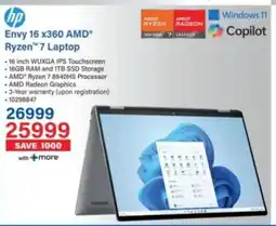 Incredible Connection HP Envy 16 x360 AMD Ryzen 7 Laptop offer