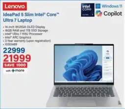 Incredible Connection Lenovo IdeaPad 5 Slim Intel Core Ultra 7 Laptop offer