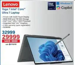 Incredible Connection Lenovo Yoga 7 Intel Core Ultra 7 Laptop offer