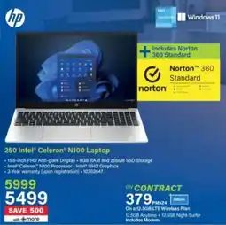 Incredible Connection HP 250 Intel Celeron N100 Laptop offer