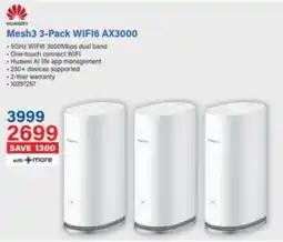 Incredible Connection HUAWEI Mesh3 WIFI6 AX3000 offer