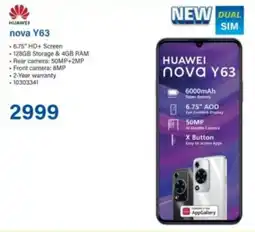 Incredible Connection HUAWEI nova Y63 offer