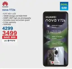 Incredible Connection HUAWEI nova Y72s offer