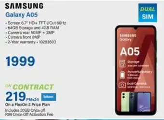 Incredible Connection SAMSUNG Galaxy A05 offer