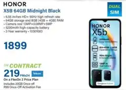 Incredible Connection HONOR X5B 64GB Midnight Black offer