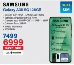 Incredible Connection SAMSUNG Galaxy A36 5G 128GB offer