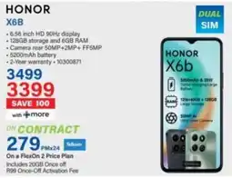 Incredible Connection HONOR X6B offer