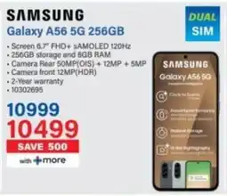 Incredible Connection SAMSUNG Galaxy A56 5G 256GB offer