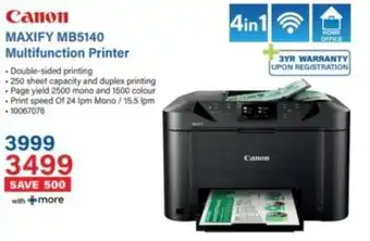 Incredible Connection Canon MAXIFY MB5140 Multifunction Printer offer