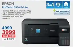 Incredible Connection EPSON EcoTank L3560 Printer offer