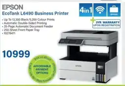 Incredible Connection EPSON EcoTank L6490 Business Printer offer