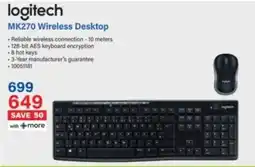Incredible Connection Logitech MK270 Wireless Desktop offer