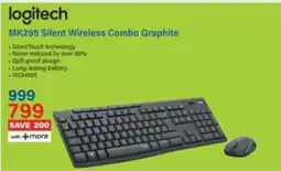 Incredible Connection Logitech MK295 Silent Wireless Combo Graphite offer
