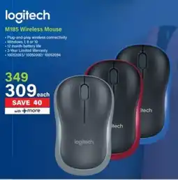 Incredible Connection Logitech M185 Wireless Mouse offer
