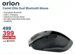 Incredible Connection Orion Comet Elite Dual Bluetooth Mouse offer