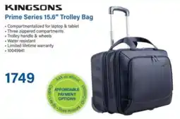 Incredible Connection KINGSONS Prime Series 15.6" Trolley Bag offer