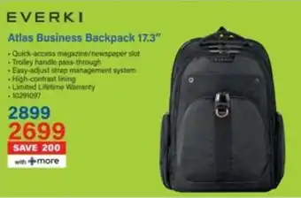 Incredible Connection EVERKI Atlas Business Backpack offer