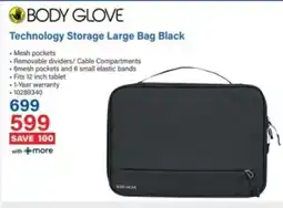 Incredible Connection BODY GLOVE Technology Storage Large Bag Black offer