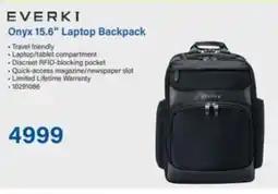 Incredible Connection EVERKI Onyx 15.6" Laptop Backpack offer
