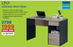 Incredible Connection LINX Colorado Work Desk offer
