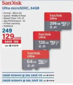 Incredible Connection SanDisk Ultra microSDXC, 64GB offer