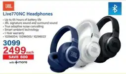 Incredible Connection JBL Live770NC Headphones offer