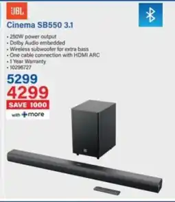 Incredible Connection JBL Cinema SB550 3.1 offer