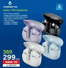 Incredible Connection Volkano Jupiter TWS Earphones offer