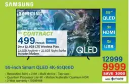 Incredible Connection SAMSUNG 55-inch Smart QLED 4K-55Q60D offer