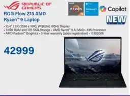 Incredible Connection ROG Flow Z13 AMD Ryzen 9 Laptop offer