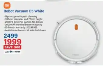 Incredible Connection Robot Vacuum E5 White offer