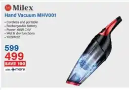 Incredible Connection Milex Hand Vacuum MHV001 offer