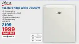 Incredible Connection Univa Bar Fridge White USD60W offer
