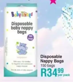 Baby City Baby Things Disposable Nappy Bags offer