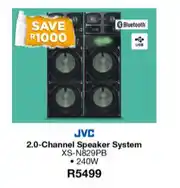 House & Home JVC 2.0 240W Channel Speaker System XS-N829PB offer
