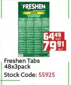 Africa Cash and Carry Freshen Tabs 48x3pack offer