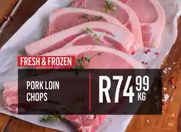Bluff Meat Supply Pork loin chops offer