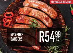 Bluff Meat Supply Bms pork bangers offer