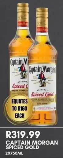Prestons Captain morgan spiced gold offer